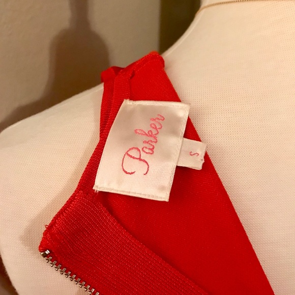 Parker Fit & Flare Red Dress Holiday Outfit - Picture 7 of 8